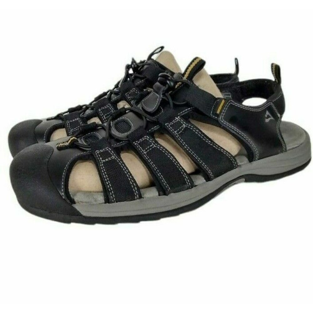 Alpine Design Men's Charcoal Closed Toe Strappy Walking Hiking Sandals Size 9